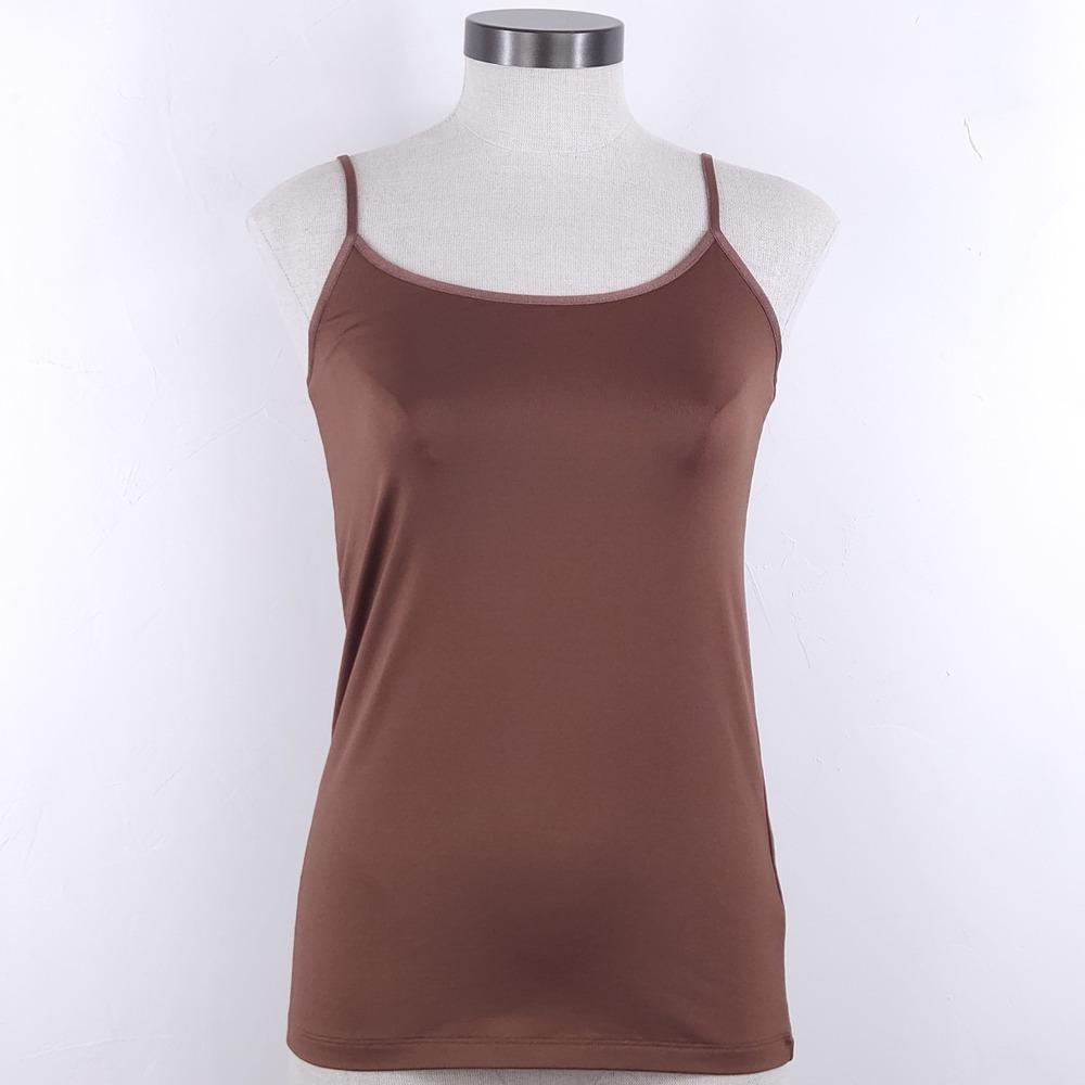 Banana Republic Camisole Tank Top S Dark Brown Spaghetti Strap Basic Layer